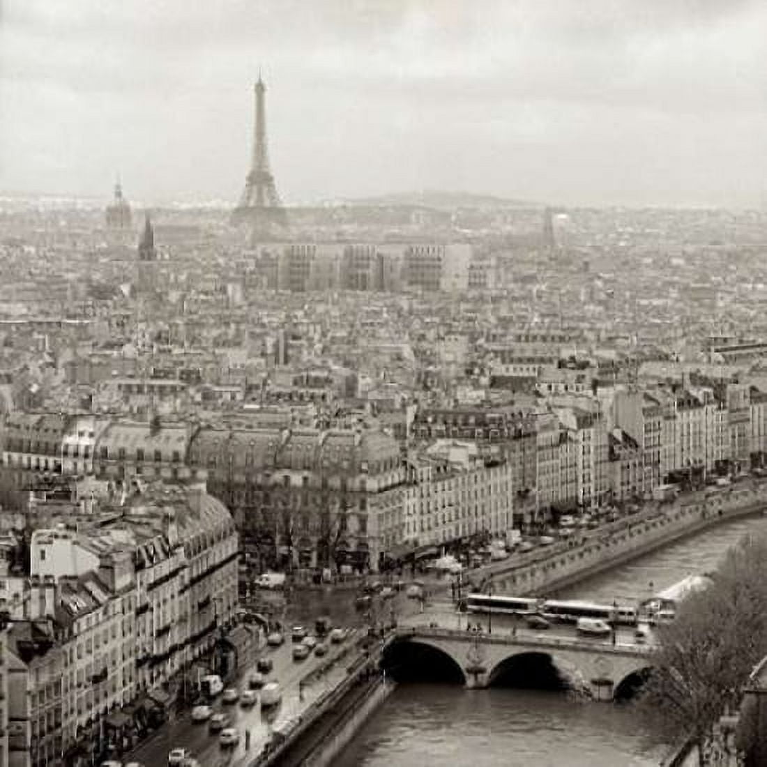 Posterazzi Above Paris - 25 Canvas Art - Alan Blaustein (24 x 24)