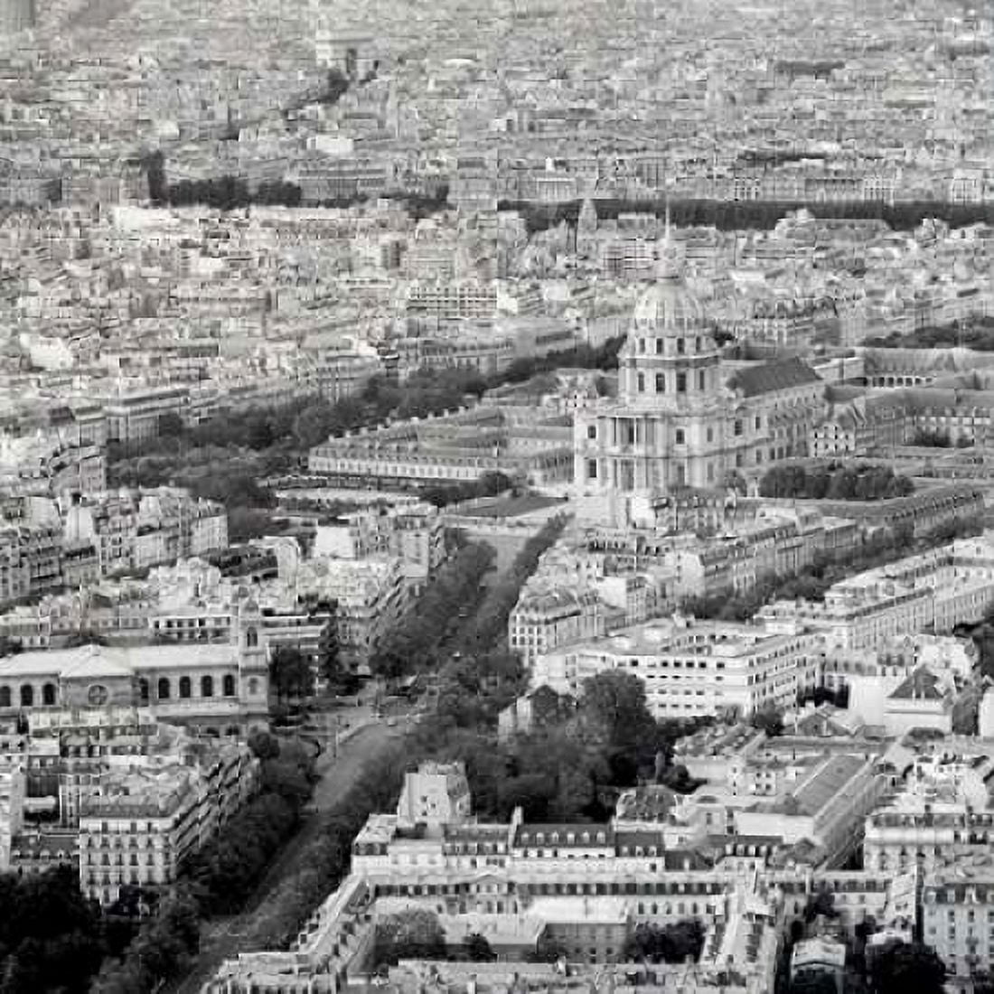 Posterazzi Above Paris - 26 Canvas Art - Alan Blaustein (24 x 24)