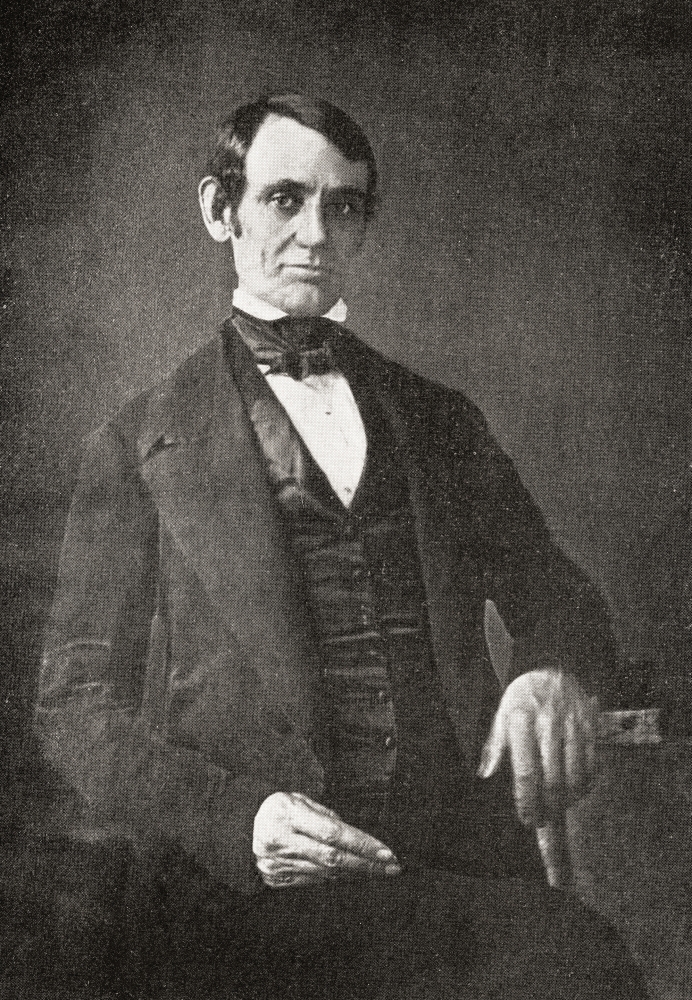 Posterazzi Abraham Lincoln 1809 Canvas Art - Ken Welsh Design Pics (22 x 34)