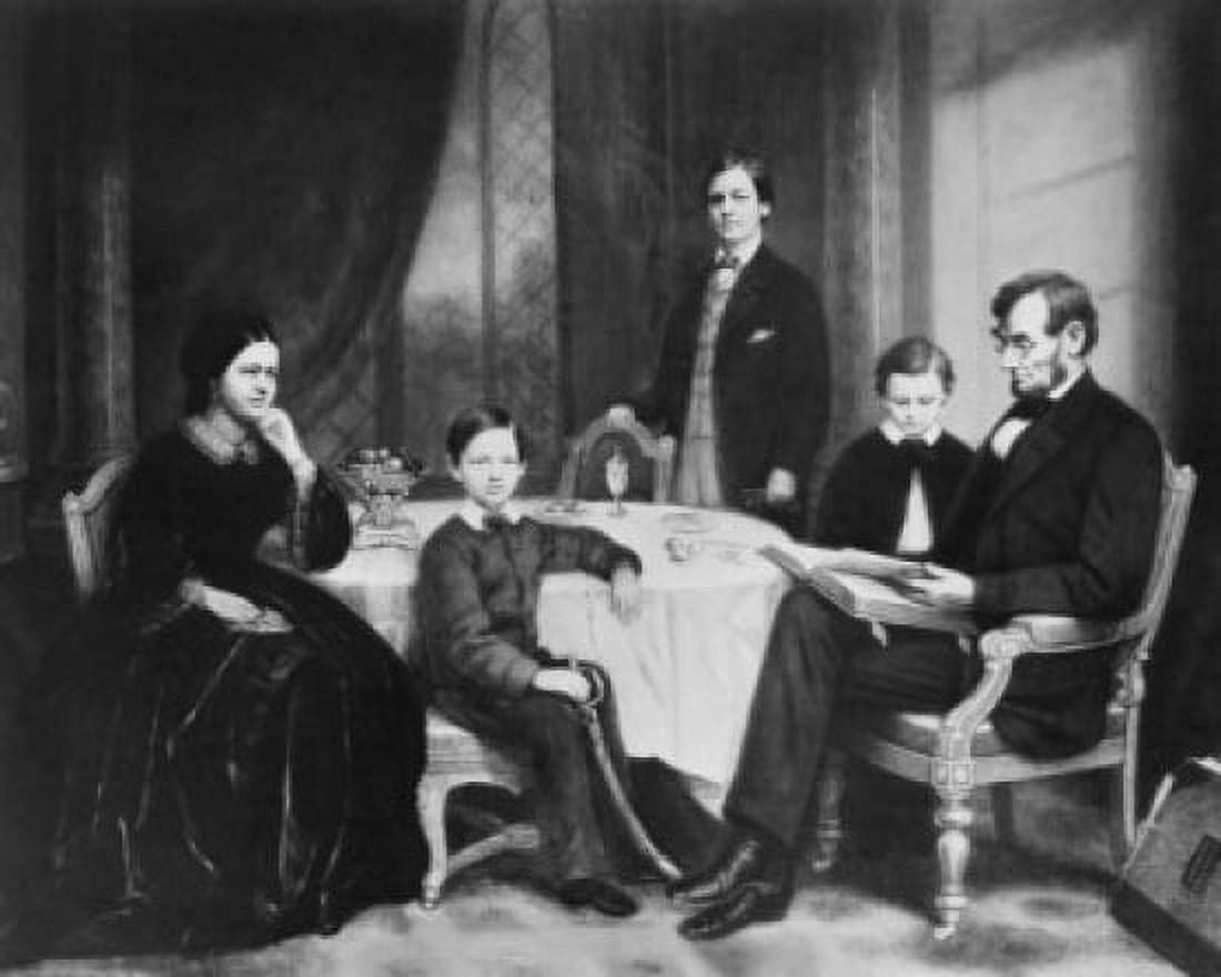 Posterazzi Abraham Lincolns Family Francis Bicknell Carpenter (1830-1900 American) Canvas Art - (24 x 36)