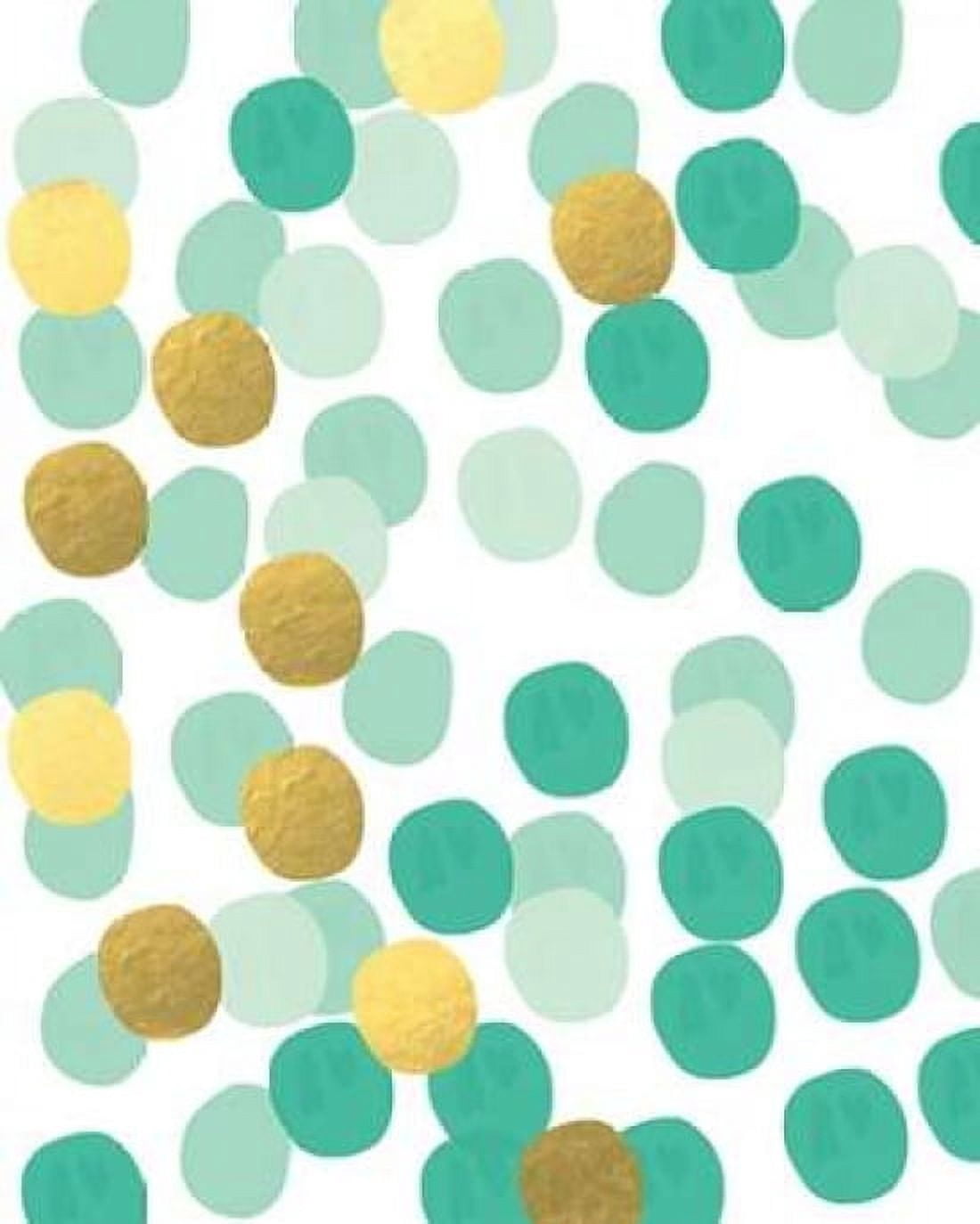 Posterazzi Abstract Painting Mint and gold Canvas Art - Linda Woods (24 x 30)