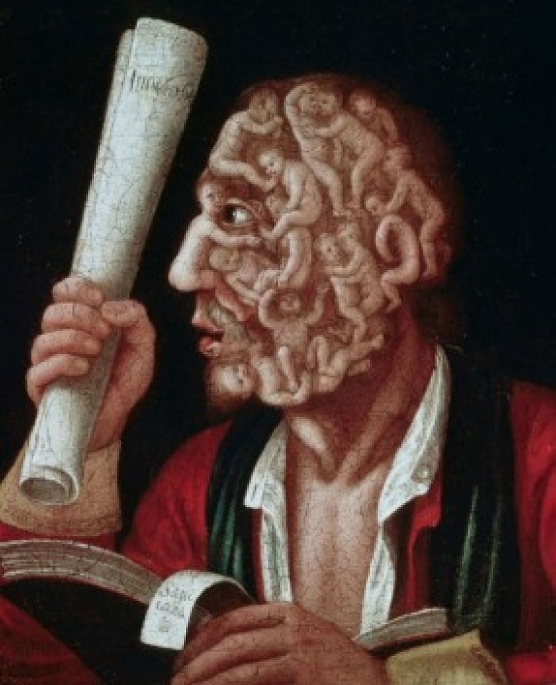 Posterazzi Adam 16th C Giuseppe Arcimboldi (1527-1593Italian) Banque Dreyfus Collection Basel Switzerland Canvas Art - Giuseppe Arcimboldi (24 x 36)