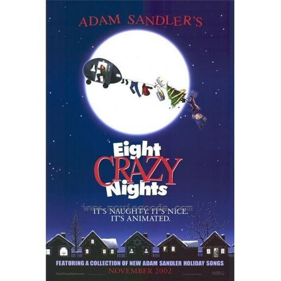 Posterazzi Adam Sandlers Eight Crazy Nights Movie Poster - 27 x 40 in.