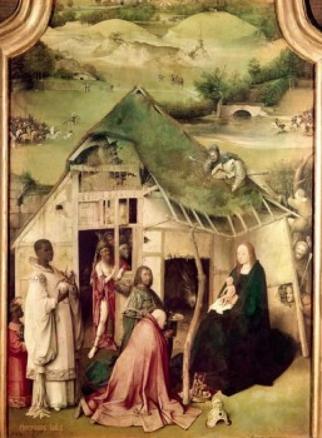 Posterazzi Adoration of the Magi Hieronymus Bosch (ca1450-1516 Netherlandish) Oil on wood panel Canvas Art - Hieronymus Bosch (24 x 36)
