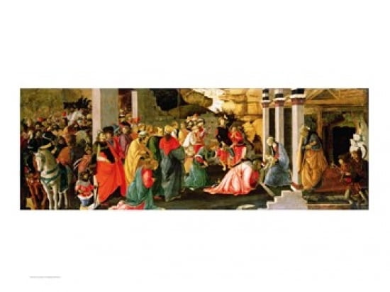 Posterazzi Adoration of the Magi c1470 Canvas Art - Sandro Botticelli (36 x 24)