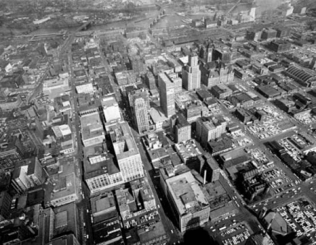 Posterazzi Aerial view of a city Minneapolis Minnesota USA Canvas Art - (24 x 36)