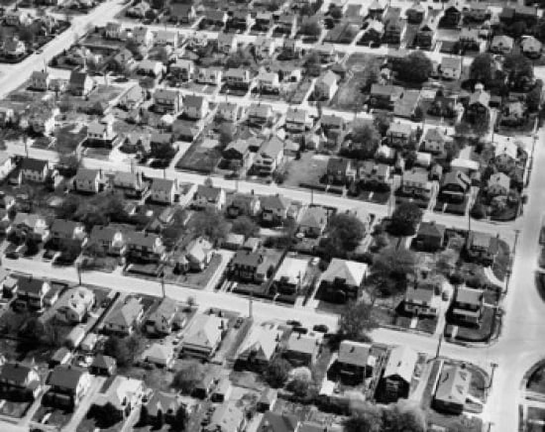 Posterazzi Aerial view of a city Watertown Massachusetts USA Canvas Art -  (24 x 36)
