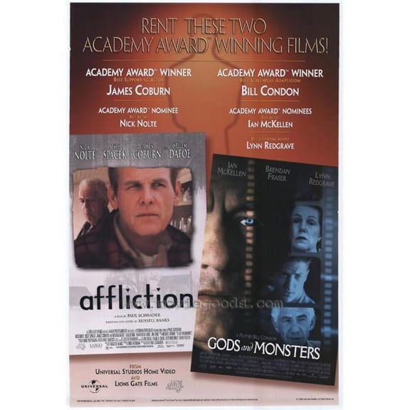 Posterazzi  Affliction & Gods & Monsters Video Poster Movie Poster - 27 x 40 in.