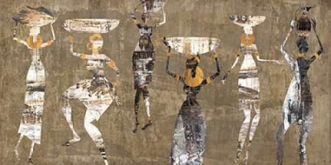 Posterazzi African Dance Canvas Art - Cynthia Fields (24 x 48)