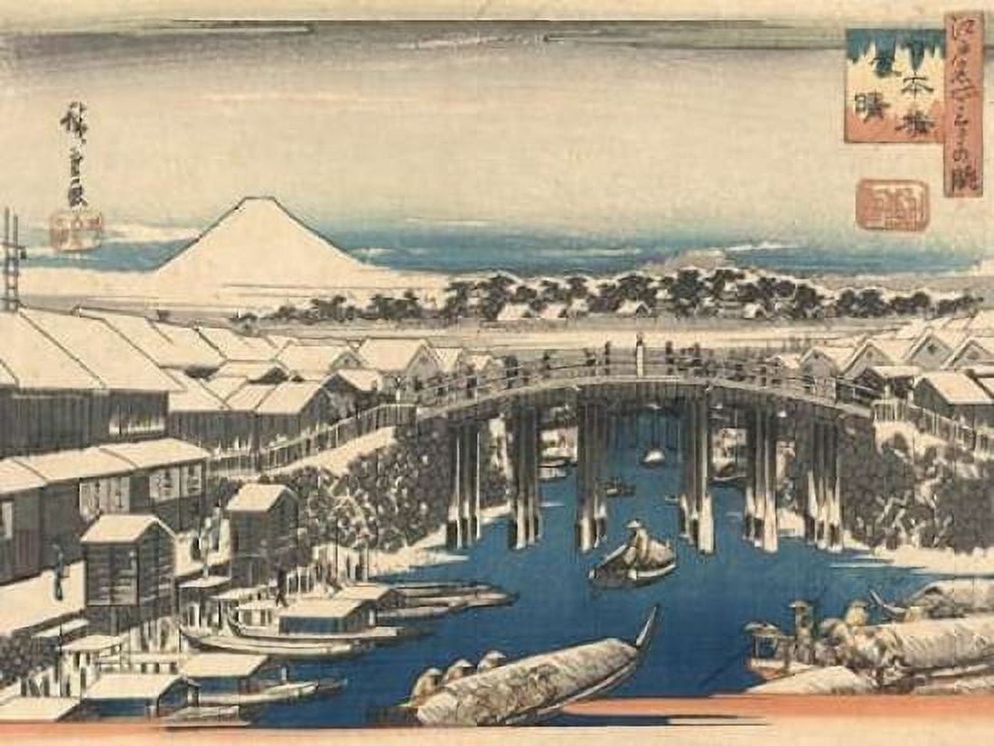Posterazzi After Snow Canvas Art - Ando Hiroshige (22 x 28)