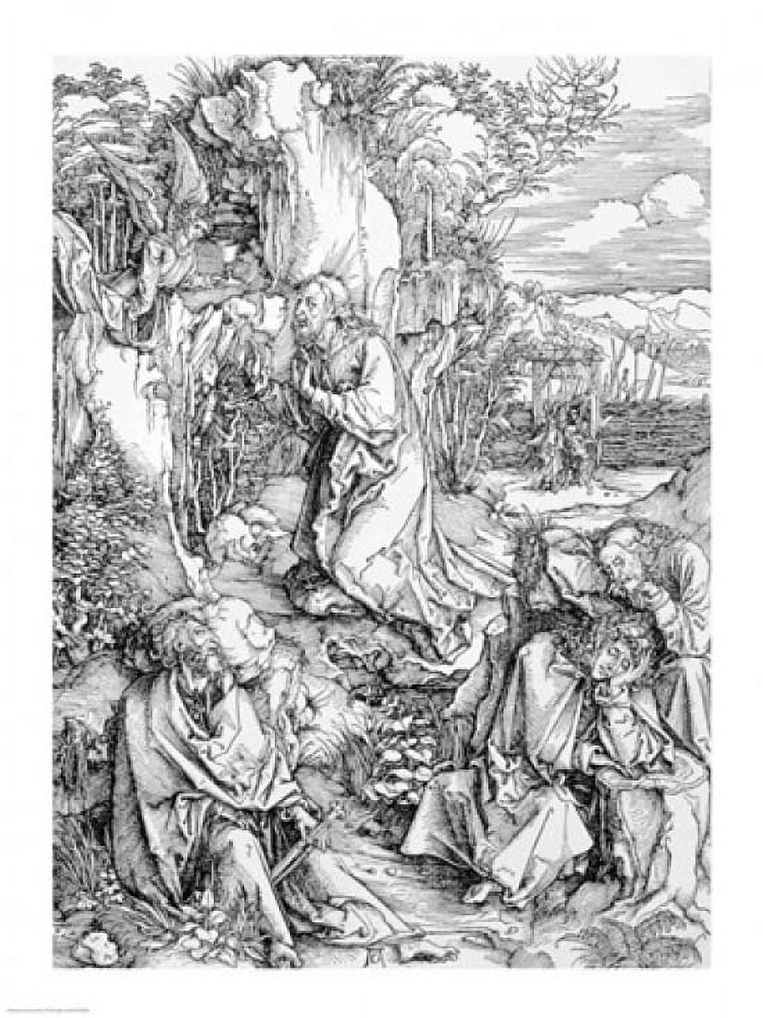 Posterazzi Agony in the Garden from the Great Passion Canvas Art - Albrecht Durer (24 x 36)