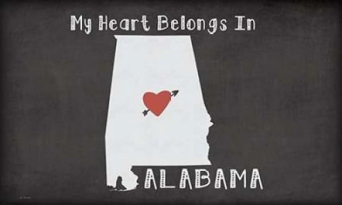 Posterazzi Alabama Chalk Canvas Art - Jo Moulton (24 x 36)