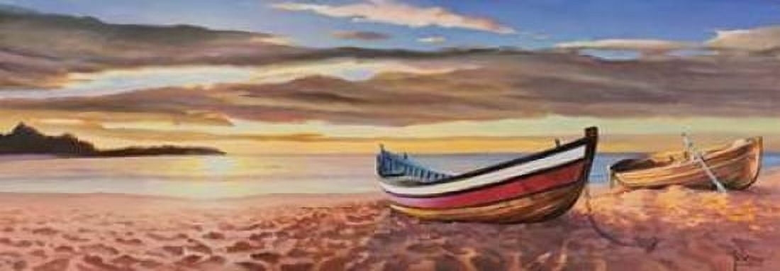 Posterazzi Alba sulla spiaggia Canvas Art - Adriano Galasso (10 x 20)