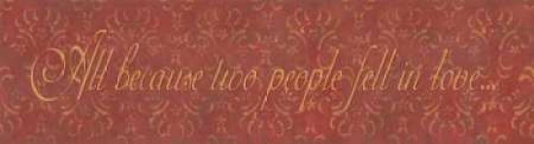 Posterazzi All Because Two People Fell in Love Canvas Art - Stephanie Marrott (12 x 36)