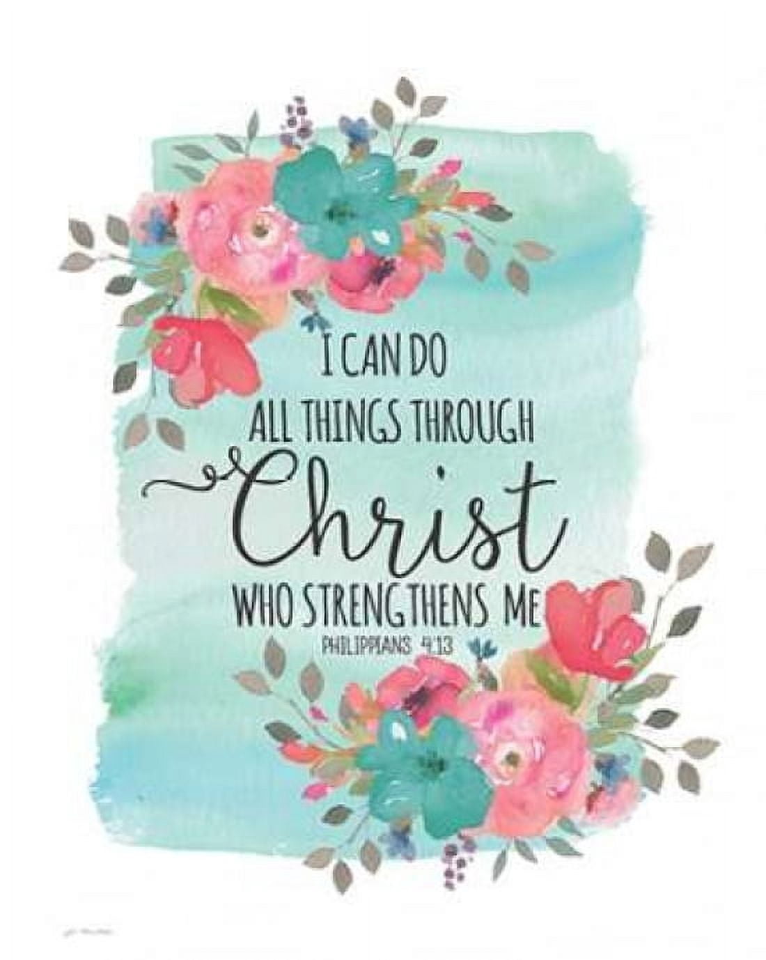Posterazzi All Things Thru Christ Canvas Art - Jo Moulton (24 x 30)