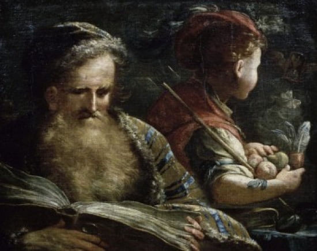 Posterazzi Allegory of Age Abraham Bloemaert (1564-1651Dutch) Private Collection Canvas Art - Abraham Bloemaert (24 x 36)