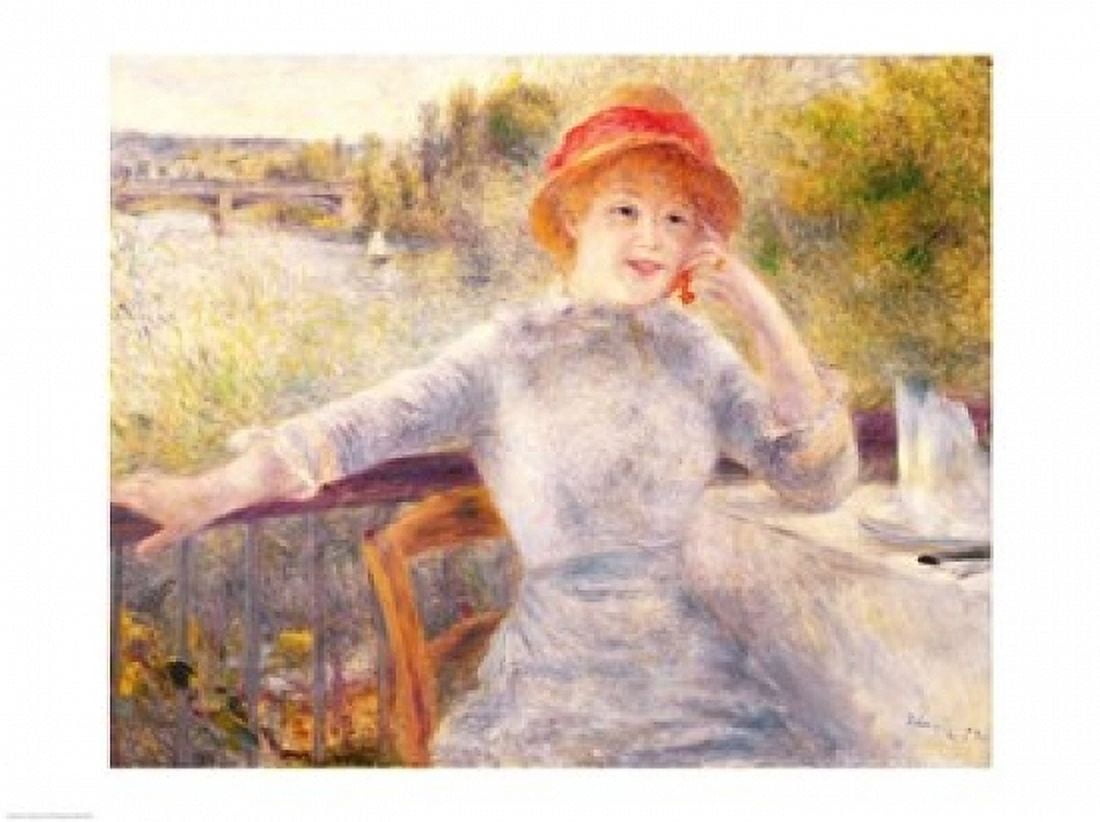 Posterazzi Alphonsine Fournaise Canvas Art - Pierre-Auguste Renoir (36 x 24)