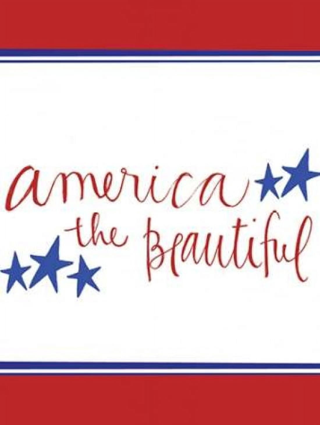 Posterazzi America the Beautiful Canvas Art - Katie Doucette (18 x 24)