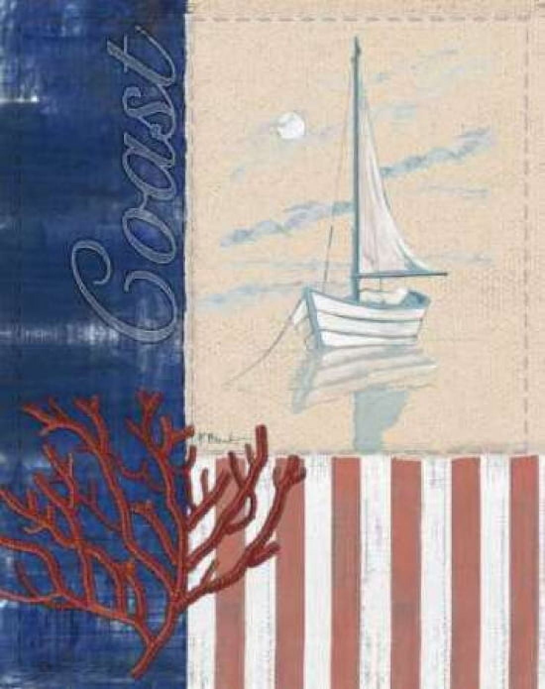 Posterazzi American Coastal I Canvas Art - Paul Brent (24 x 30)