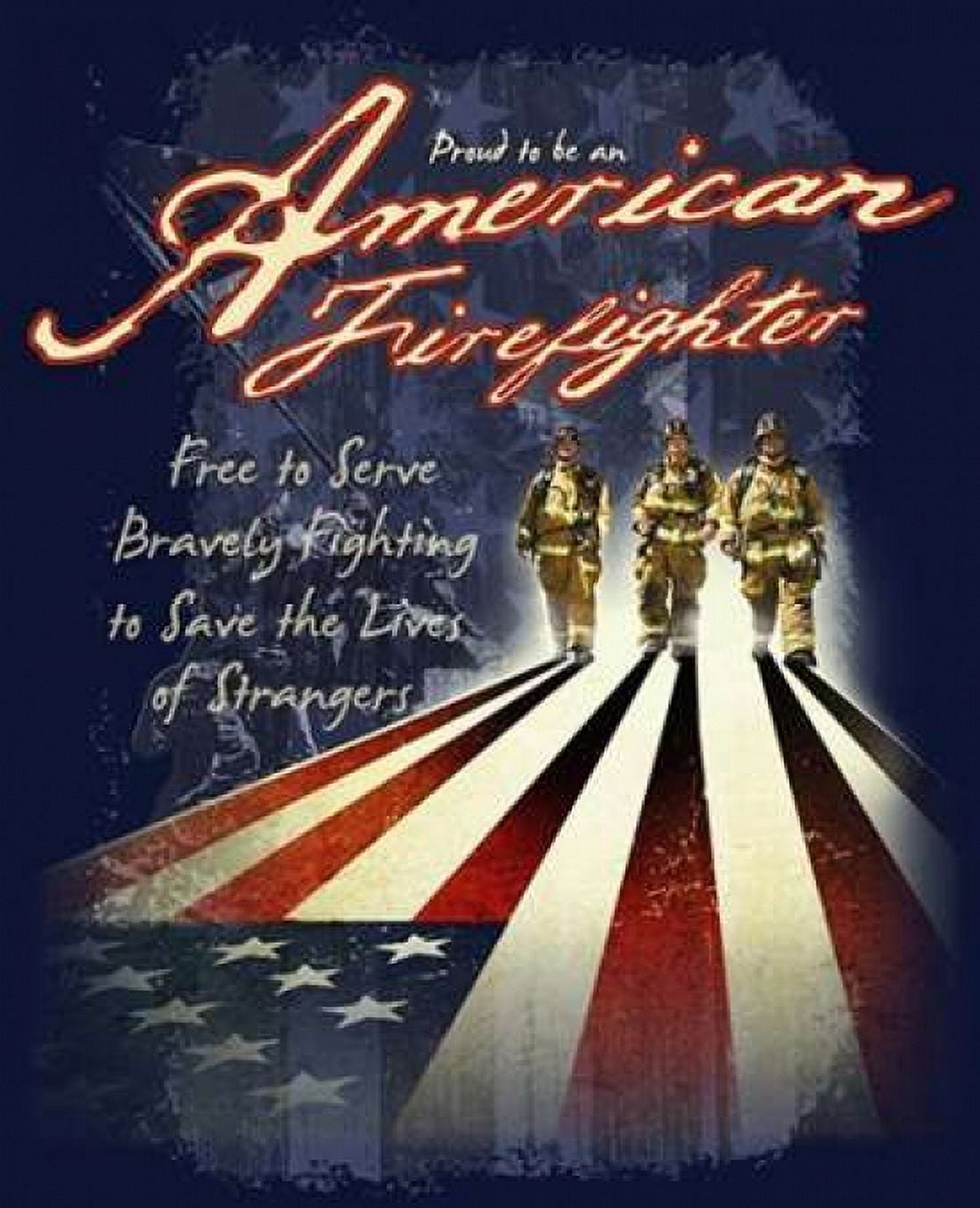 Posterazzi American Firefighters Canvas Art - Jim Baldwin (20 x 24)