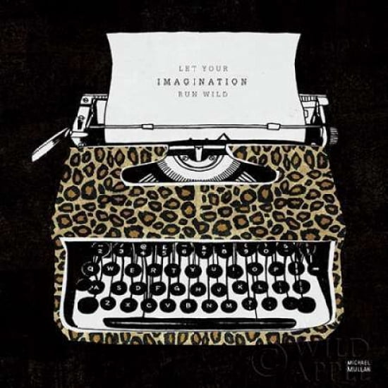 Posterazzi Analog Jungle Typewriter Canvas Art - Michael Mullan (24 x 24)