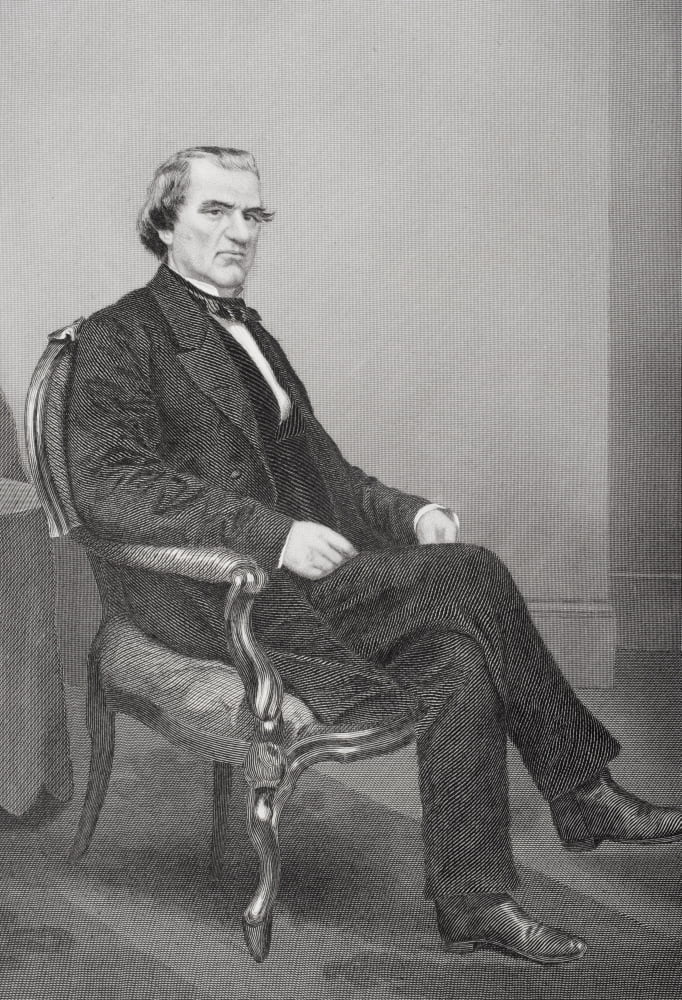 Posterazzi Andrew Johnson 1808 1875 17Th President Of The United States 186569 From Painting By Alonzo Chappel Canvas Art - Ken Welsh Design Pics (24 x 34)