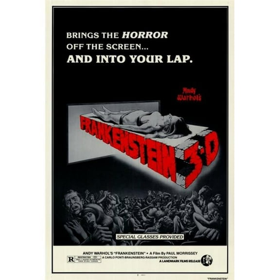 Posterazzi  Andy Warhols Frankenstein Movie Poster - 27 x 40 in.
