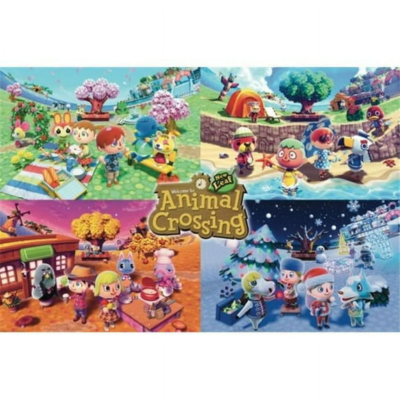 Posterazzi Animal Crossing - Four Seasons Poster Print - 36 x 24 in.