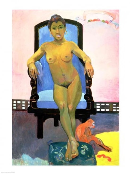 Posterazzi Annah the Javanese Canvas Art - Paul Gauguin (24 x 36)