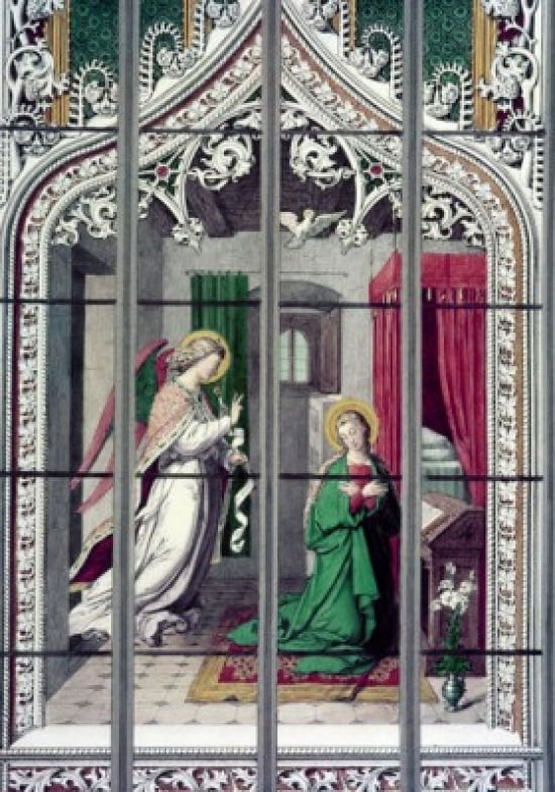 Posterazzi Annunciation The 19th Century 19th Century Stained Glass Stained Glass Canvas Art - (24 x 36)