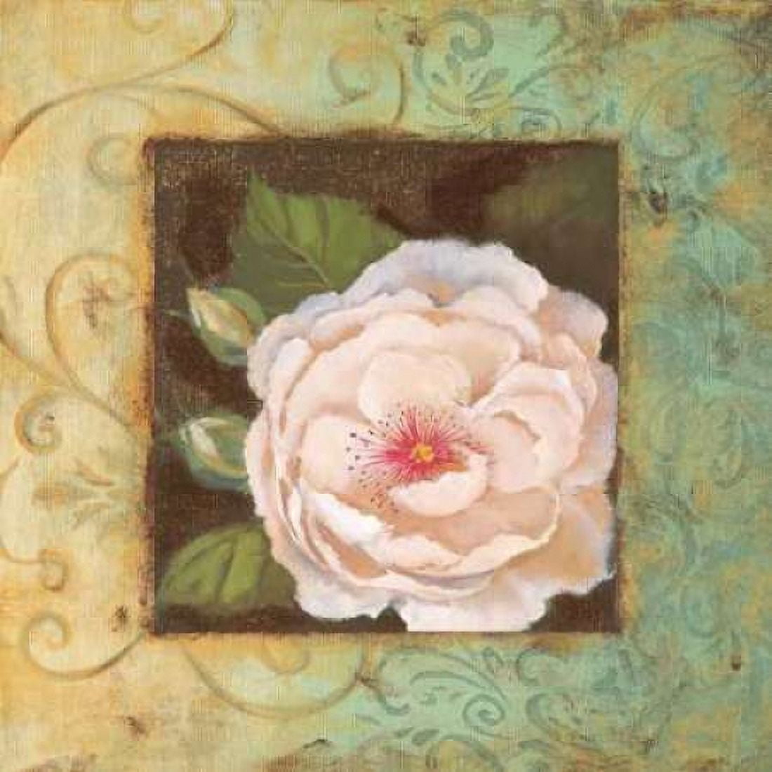 Posterazzi Antique Rose IV Canvas Art - Jillian Jeffrey (24 x 24)