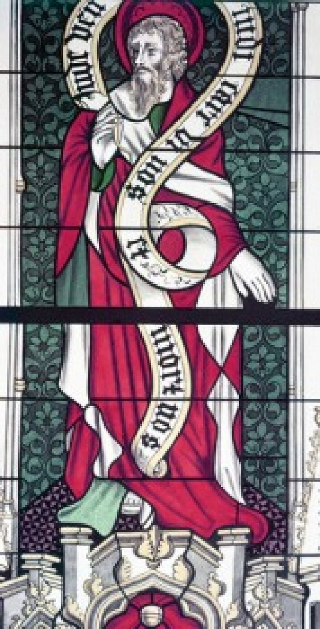 Posterazzi Apostle Phillip  stained glass  13th century Canvas Art -  (24 x 36)
