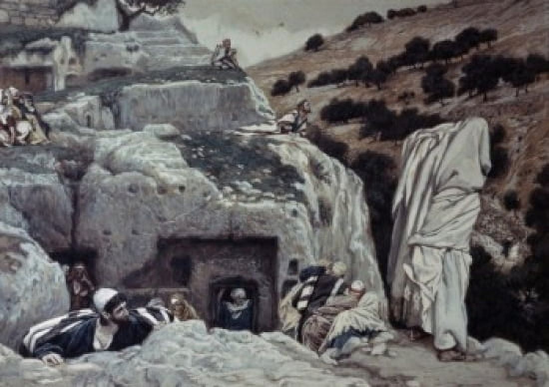Posterazzi Apostles Hiding in the Valley of Hinnom James Tissot (1836-1902 French) Canvas Art - James Tissot (24 x 36)
