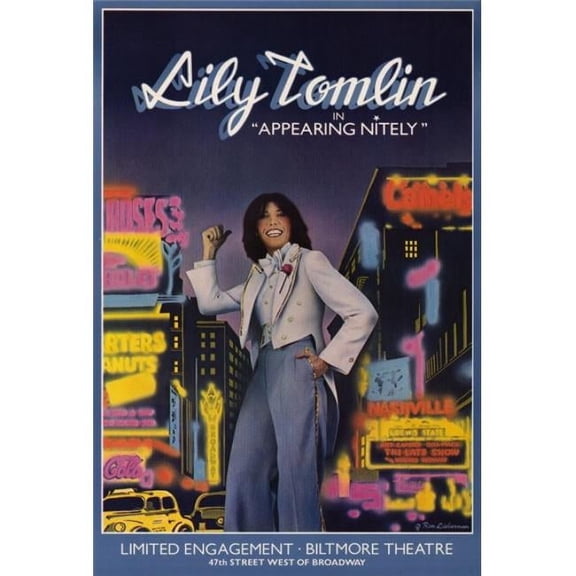 Posterazzi  Appearing Nightly Broadway Movie Poster - 27 x 40 in.