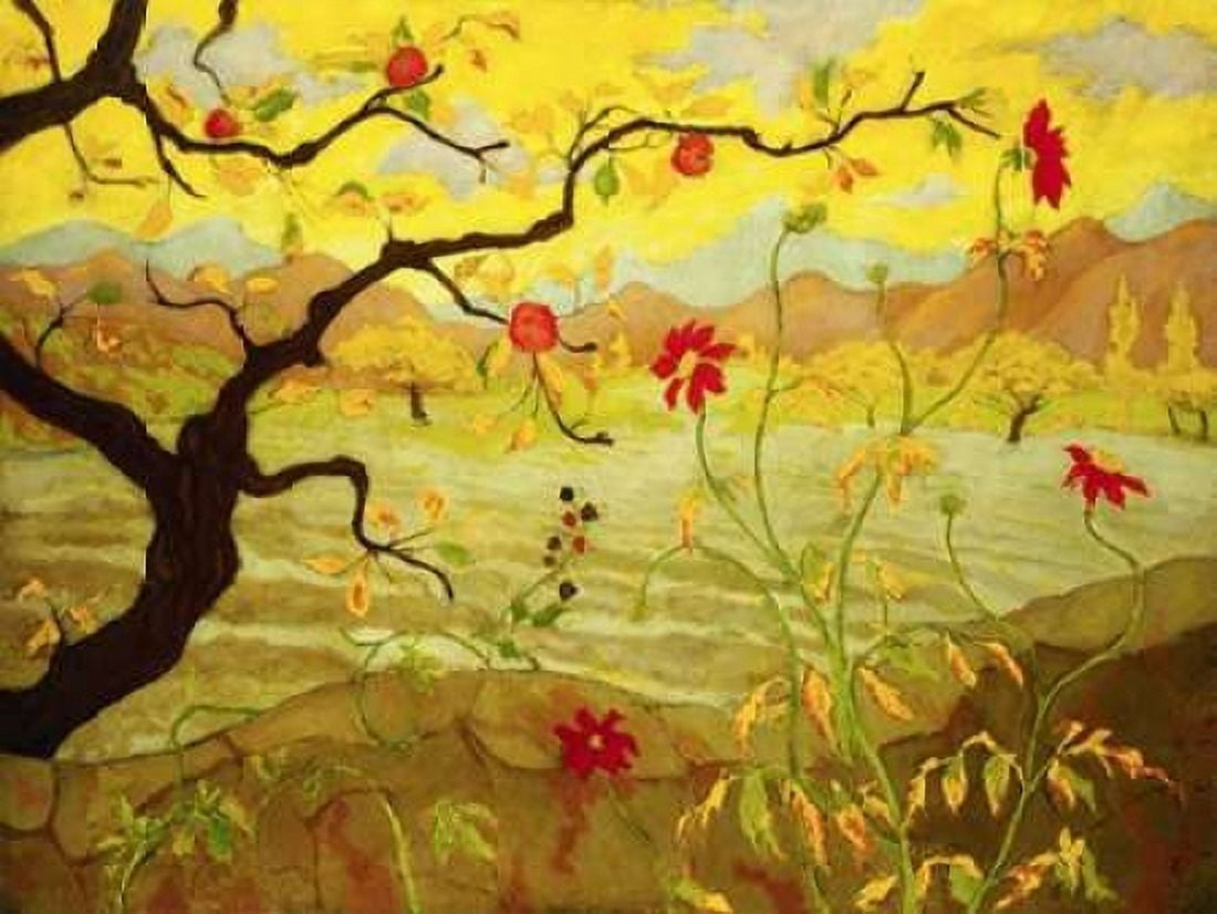 Posterazzi Apple tree with red fruit Canvas Art - Paul Ranson (22 x 28)