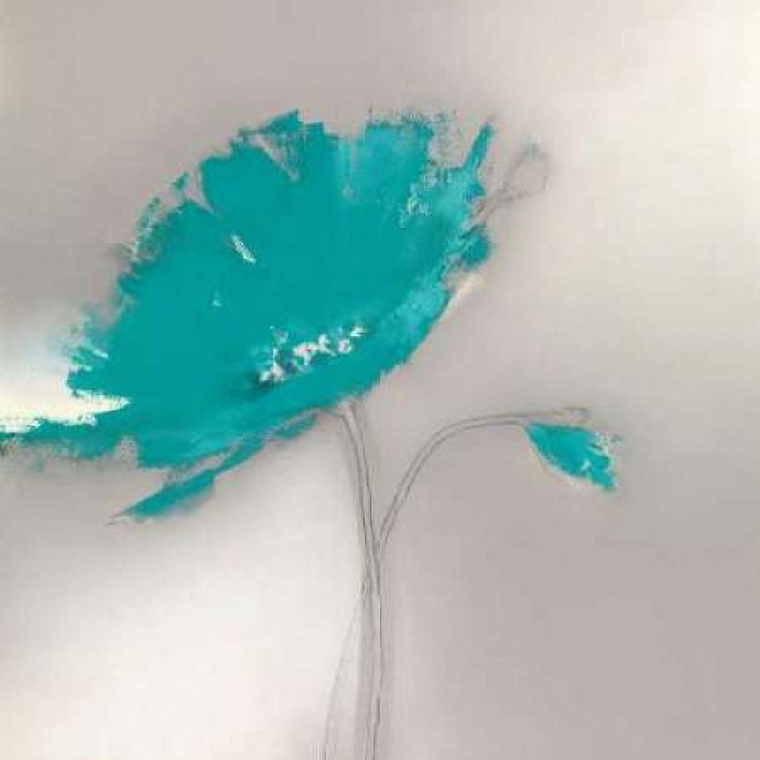 Posterazzi Aqua Platinum Petals I Canvas Art - JP Prior (24 x 24)