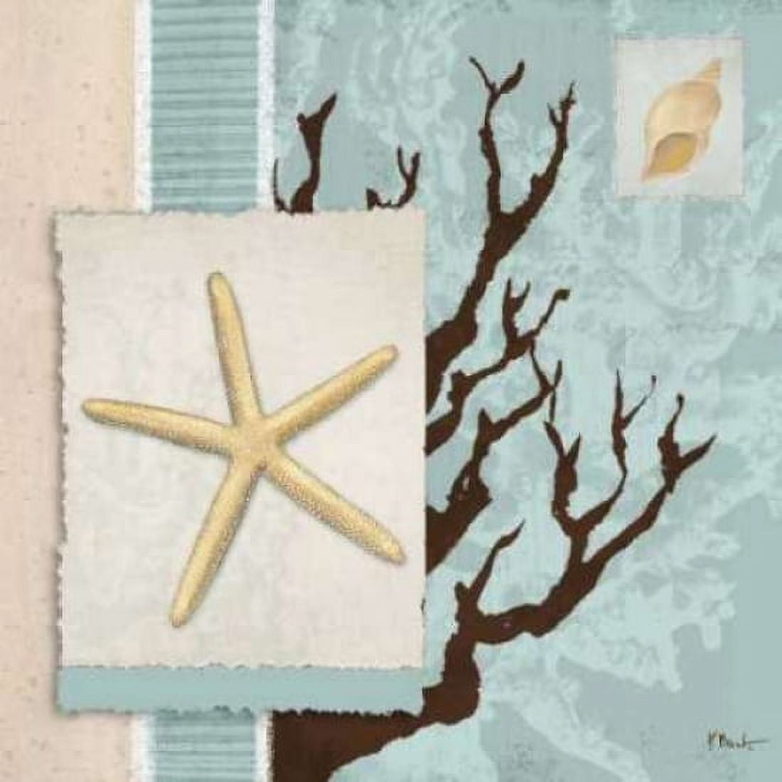 Posterazzi Aquarius Blue Sq III Canvas Art - Paul Brent (24 x 24)