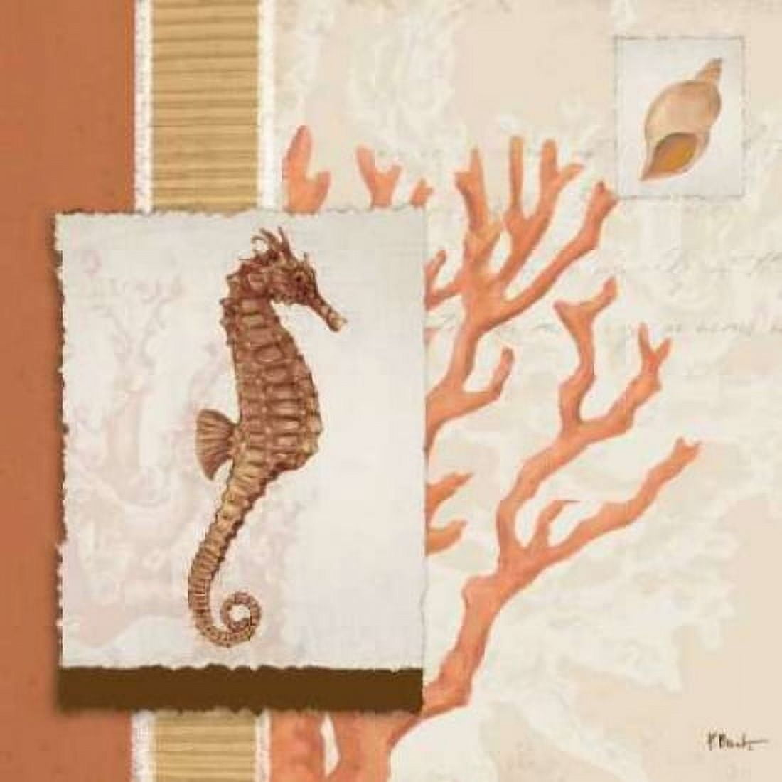 Posterazzi Aquarius Coral Sq II Canvas Art - Paul Brent (24 x 24)