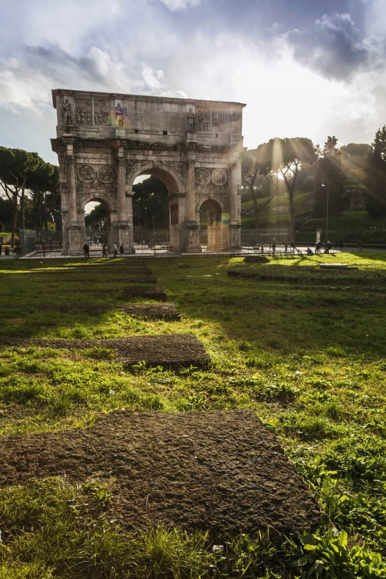 Posterazzi Arch of Constantine Rome Italy Canvas Art - Reynold Mainse Design Pics (24 x 38)