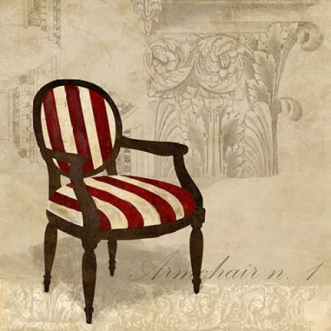 Posterazzi Armchair n 1 Canvas Art - Remy Dellal (24 x 24)