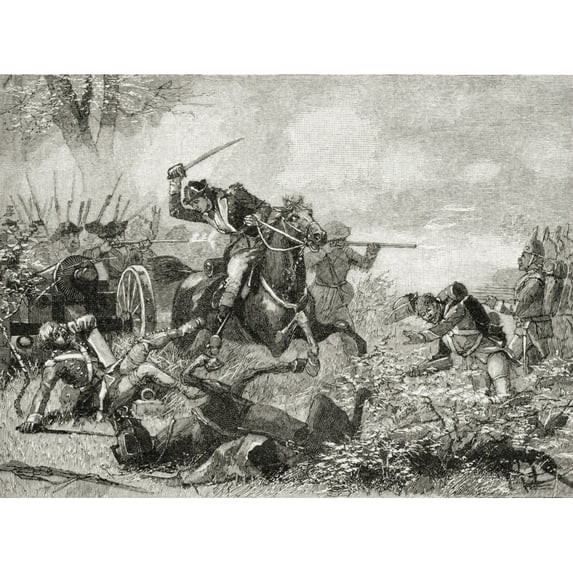 Posterazzi DPI1862955 Arnold At Saratoga 1777. Benedict Arnold 1741 to 1801 General During the Poster Print, 17 x 12