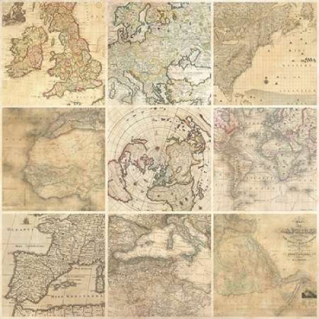 Posterazzi Around the World II Canvas Art - Joannoo (24 x 24)