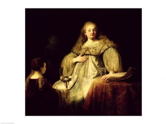 Posterazzi Artemisia 1634 Canvas Art - Rembrandt van Rijn (36 x 24)