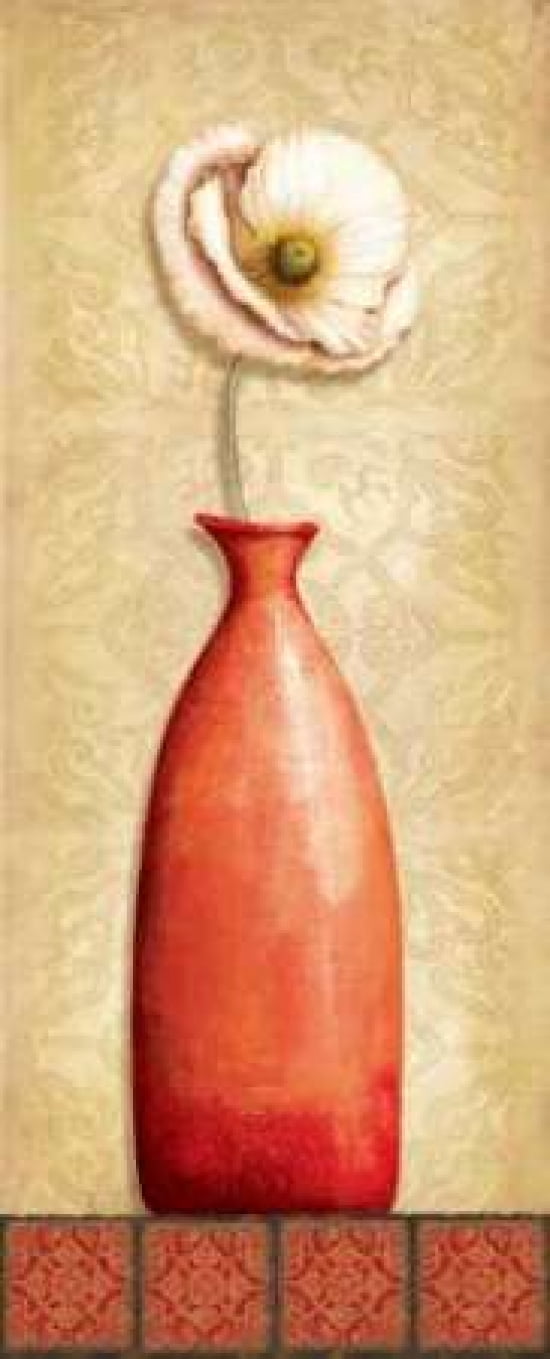 Posterazzi Asian Red I Canvas Art - Delphine Corbin (24 x 48)