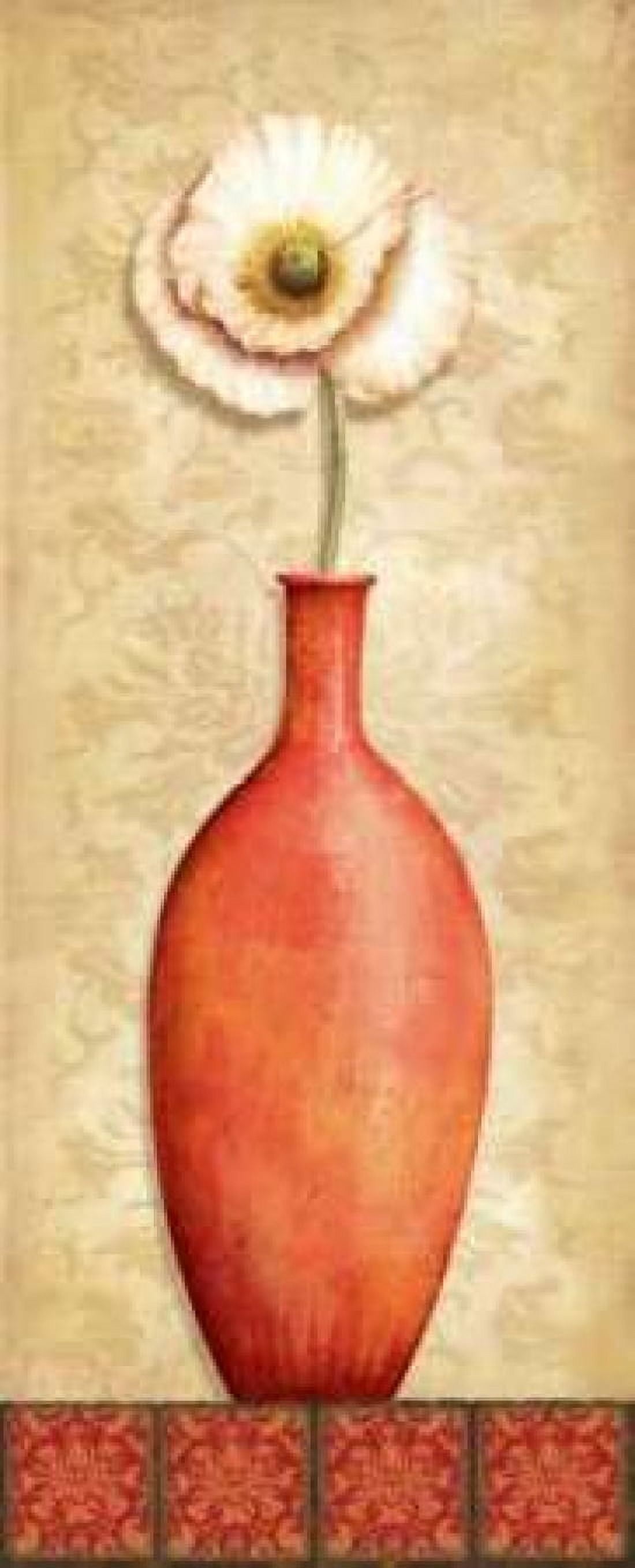 Posterazzi Asian Red II Canvas Art - Delphine Corbin (24 x 48)