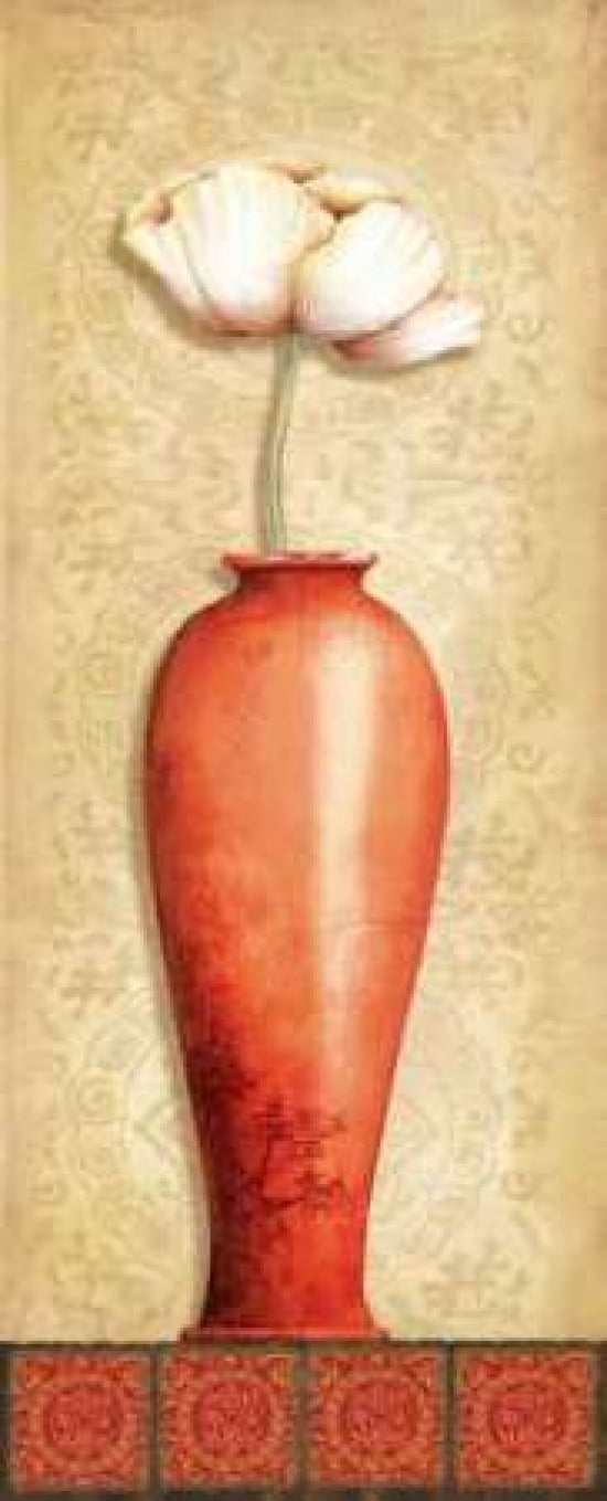 Posterazzi Asian Red IV Canvas Art - Delphine Corbin (24 x 48)