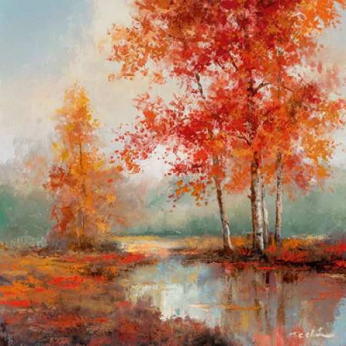 Posterazzi Autumns Grace II Canvas Art - TC Chiu (24 x 24)