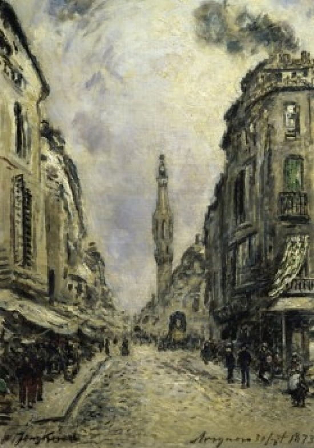 Posterazzi Avignon  c 1873  Johan Barthold Jongkind (1819-1891Dutch)  Musee Marmottan Paris Canvas Art - Johan Barthold Jongkind (24 x 36)