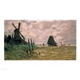 thumbnail image 1 of Posterazzi BALAMO99103 A Windmill Near Zaandam 19th Century Poster Print by Claude Monet - 24 x 18 in., 1 of 1