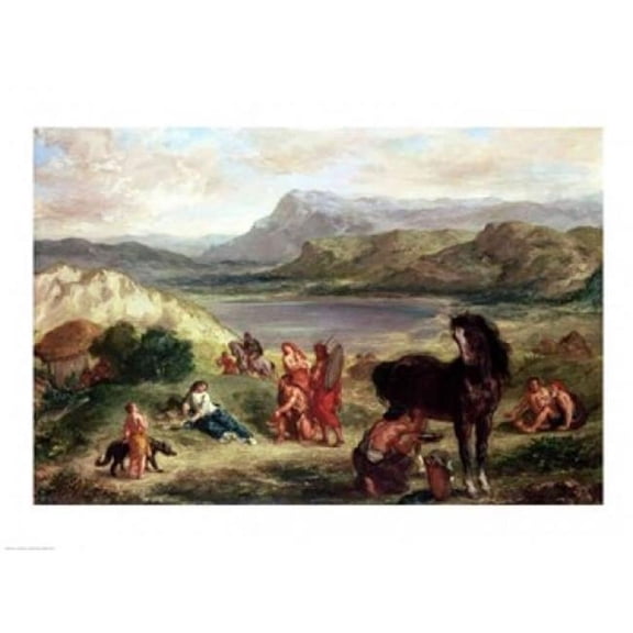 Posterazzi BALBAL10285 Ovid Among The Scythians 1859 Poster Print by Eugene Delacroix - 24 x 18 in.